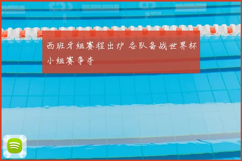 西班牙组赛程出炉 各队备战世界杯小组赛争夺